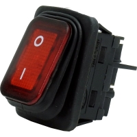 4 Pin - Işıklı - Geniş Tip Körüklü (ON-OFF) Kırmızı